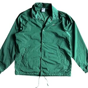 Nike Coaches Jacket - Green - Size M Mens